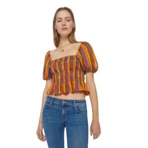 MOTHER The Hey Now Stripe Top Size Medium NWT